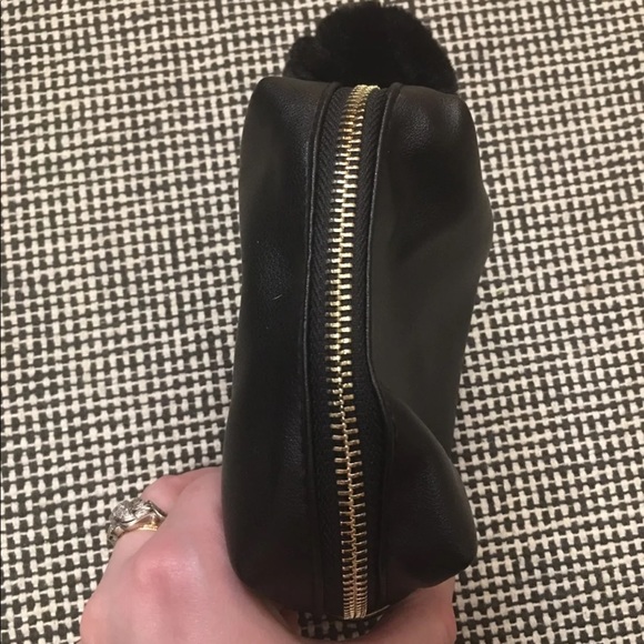 HOST PICK-  “may your eyeliner always be even.” Small zip pouch with pompom - Picture 4 of 8